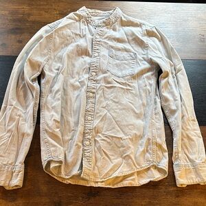 Men's Casual Light Blue Shirt (Small Stain)